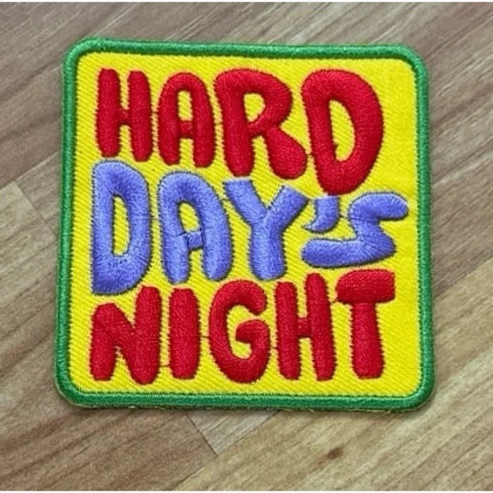 Hard Day's Night embroidered Iron on patch‎